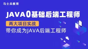 马士兵 java零基础后端工程师图