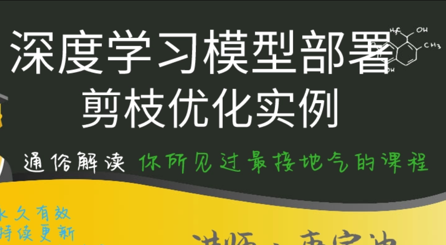 深度学习模型部署与剪枝优化实例(完结无密)