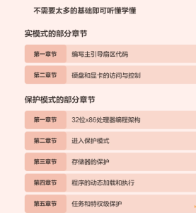 X86汇编语言：实模式到保护模式课程大纲截图