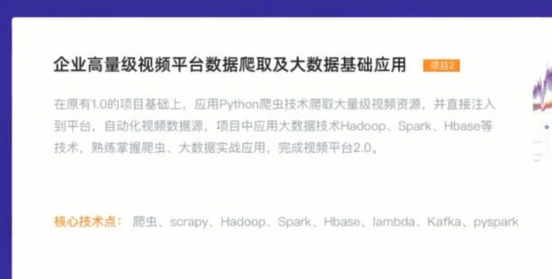 开课吧Python全栈工程师培养计划项目介绍图