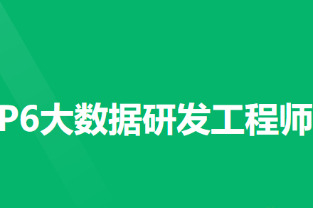 NX P6大数据研发工程师11期2022