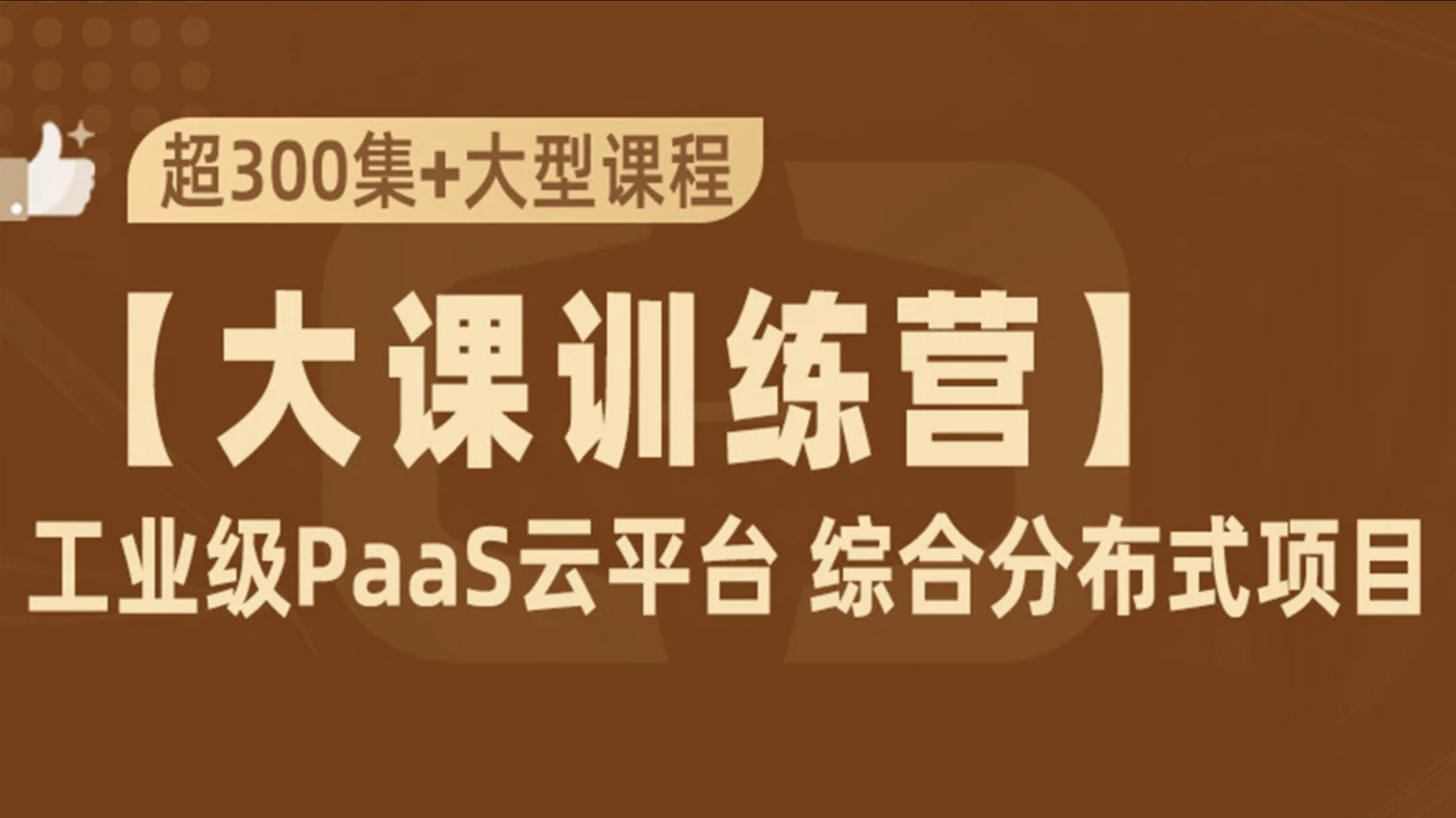 大课训练营 PaaS云平台+SpringCloudAlibaba+JDK11综合项目实战