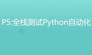 P5:全栈测试Python自动化（进阶班）图