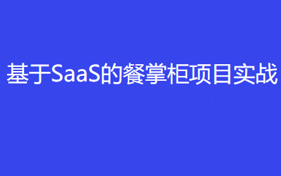 基于SaaS的餐掌柜项目实战