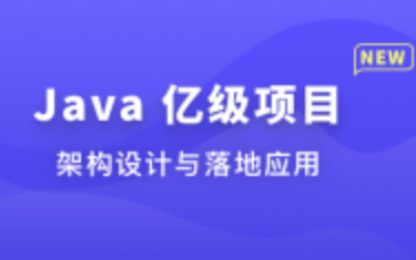 体系课 Java 亿级项目架构设计与落地应用