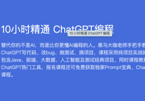 10小时精通ChatGPT编程图