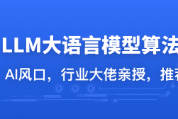 LLM大语言模型算法特训 带你转型AI大语言模型算法工程师